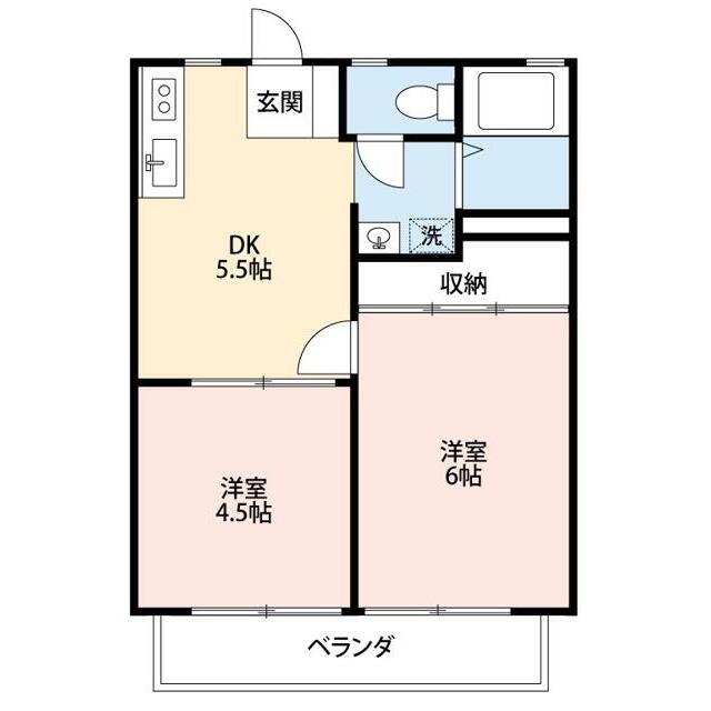 ロイヤルハイツＣ 201号室 間取り