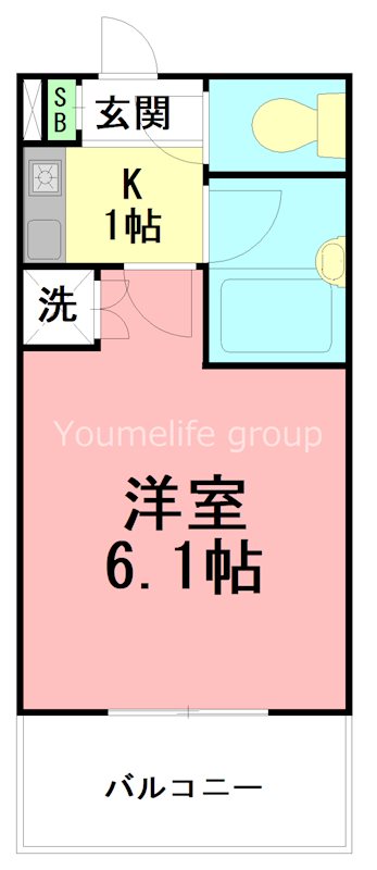 オセアン湘南台 1002号室 間取り