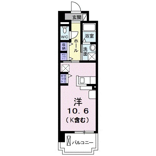 アスタルテ　本厚木 202号室 間取り