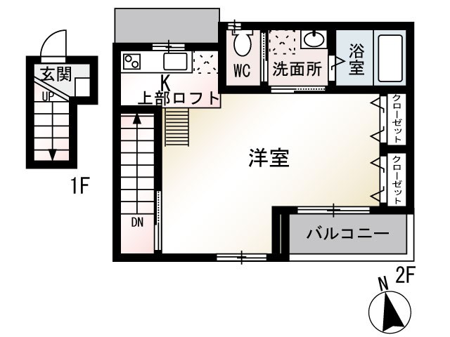 テアトル綾 203号室 間取り