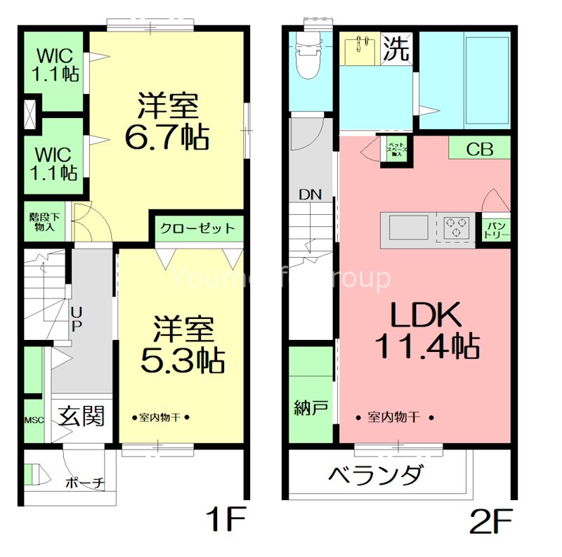 Fメゾン　ANNEX 102号室 間取り