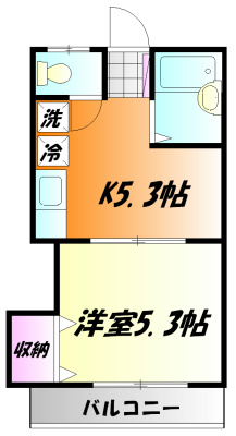 ステラハウス 106号室 間取り