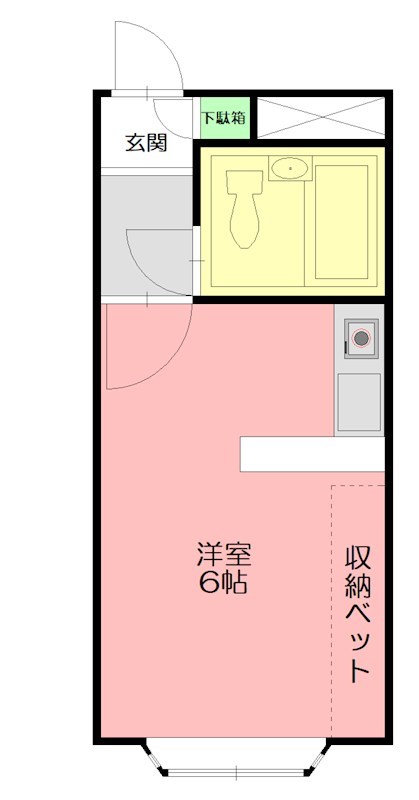 メゾンド萩 105号室 間取り
