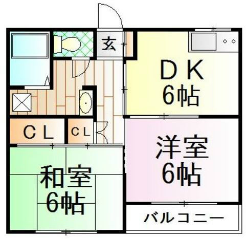 リヴァージュ湘南  202号室 間取り