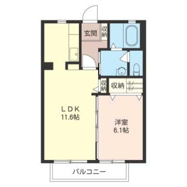 グランメールマム　Ⅷ 00102号室 間取り