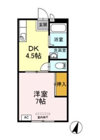 ハイツ　ゆう 102号室 間取り