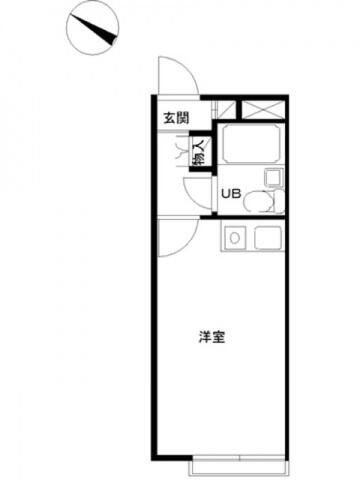 スカイピア港南台 101号室 間取り