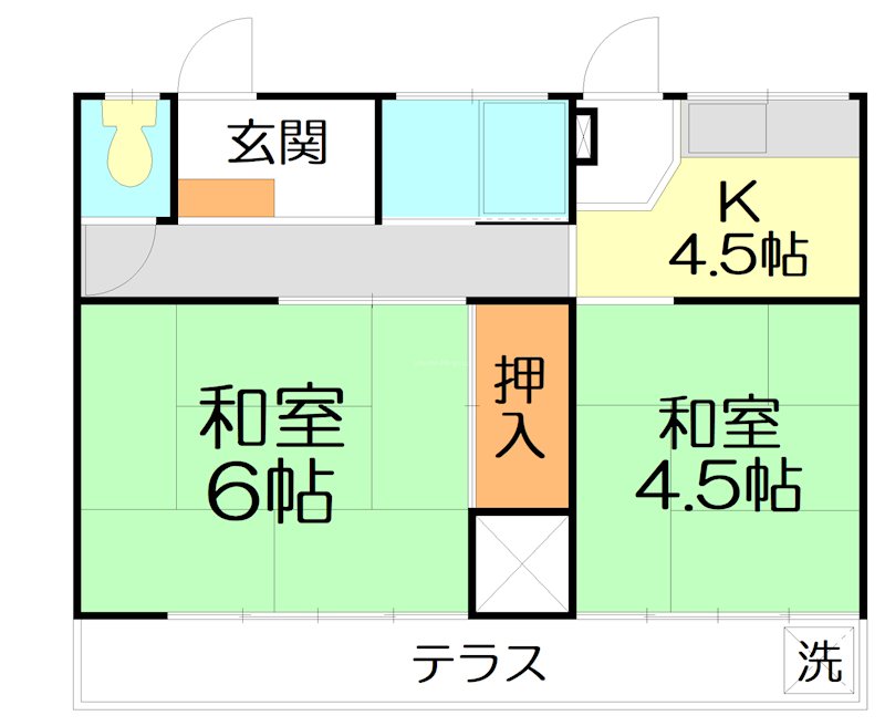 竹井貸家 間取り
