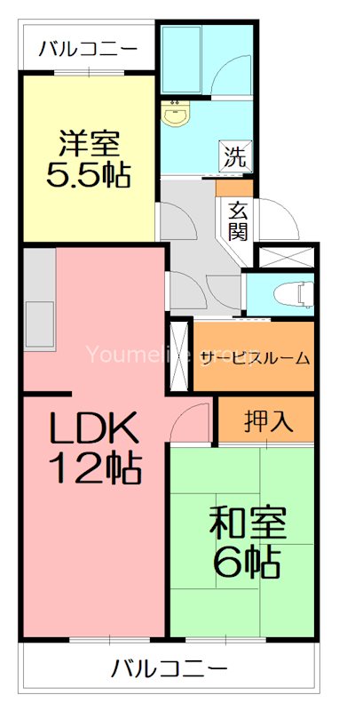リヴェール 103号室 間取り