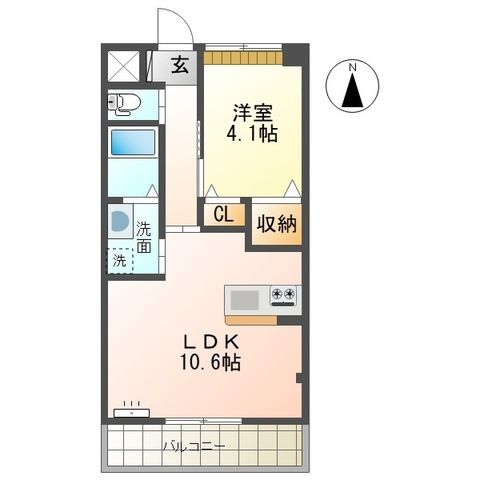 クロッシュ 303号室 間取り