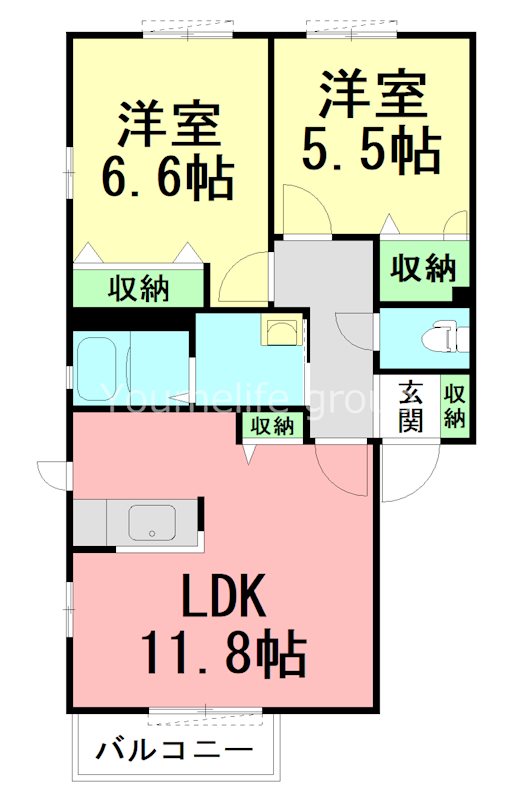 堂の後ハウス 201号室 間取り