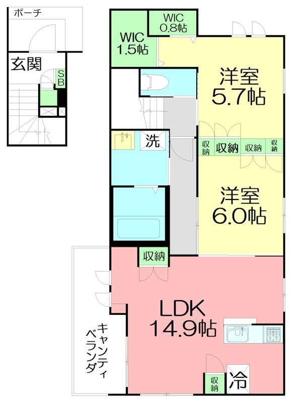仮）国府津メゾン 201号室 間取り