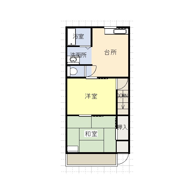 恵巳ハイツ 322号室 間取り