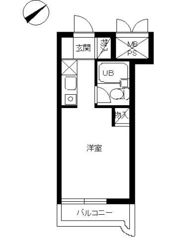 スカイコート戸塚 303号室 間取り