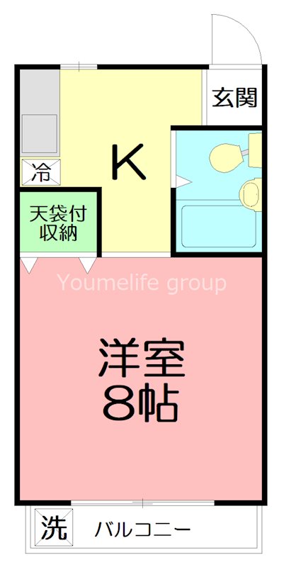 吉田コーポ第1 2F号室 間取り