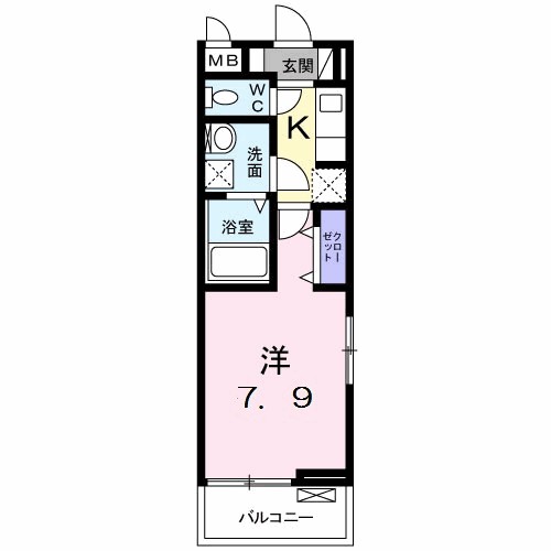ラピュタテラスＡ 201号室 間取り
