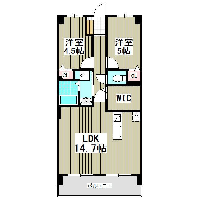 ヒルトップ港南台 405号室 間取り