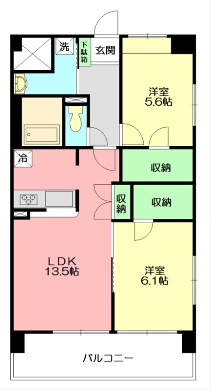 ルミエール 702号室 間取り