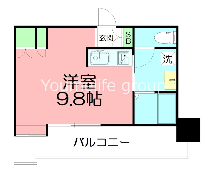レアージュ小田原本町  204号室 間取り