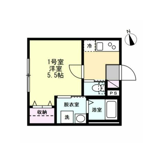 ベイルーム本厚木Ｎｏｒｔｅ 201号室 間取り