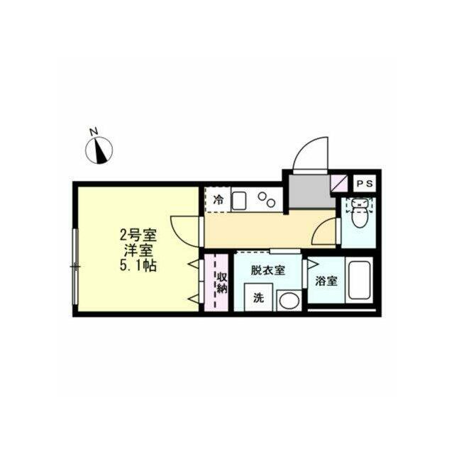 ベイルーム本厚木Ｎｏｒｔｅ 102号室 間取り