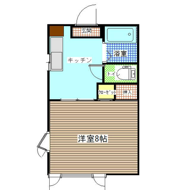 エスポワールⅠ 205号室 間取り
