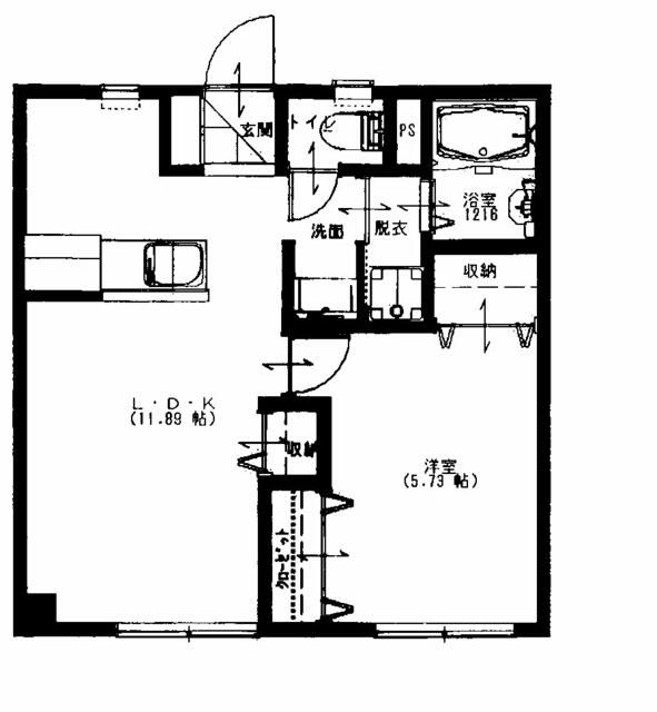 パシフィック湘南 203号室 間取り