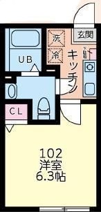 カサ・ソラールさがみ野 202号室 間取り
