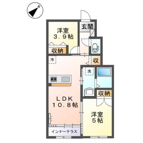 厚木市鳶尾新築アパート 間取り