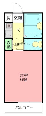 ルミエールミタ 208号室 間取り