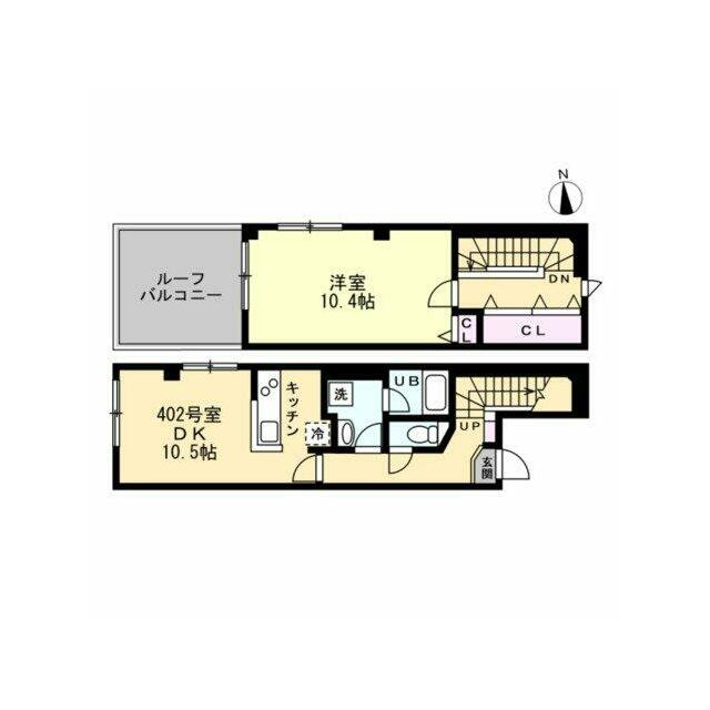 Ｔ＆Ｆ本厚木ビル 402号室 間取り