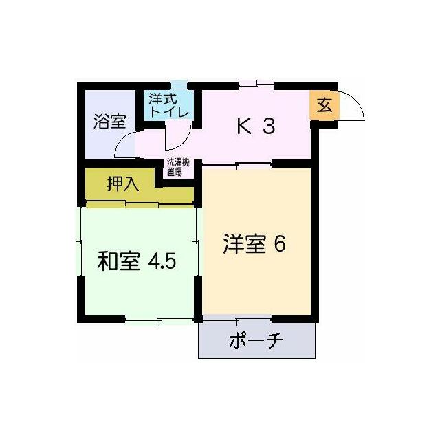 寿ハイツ 101号室 間取り