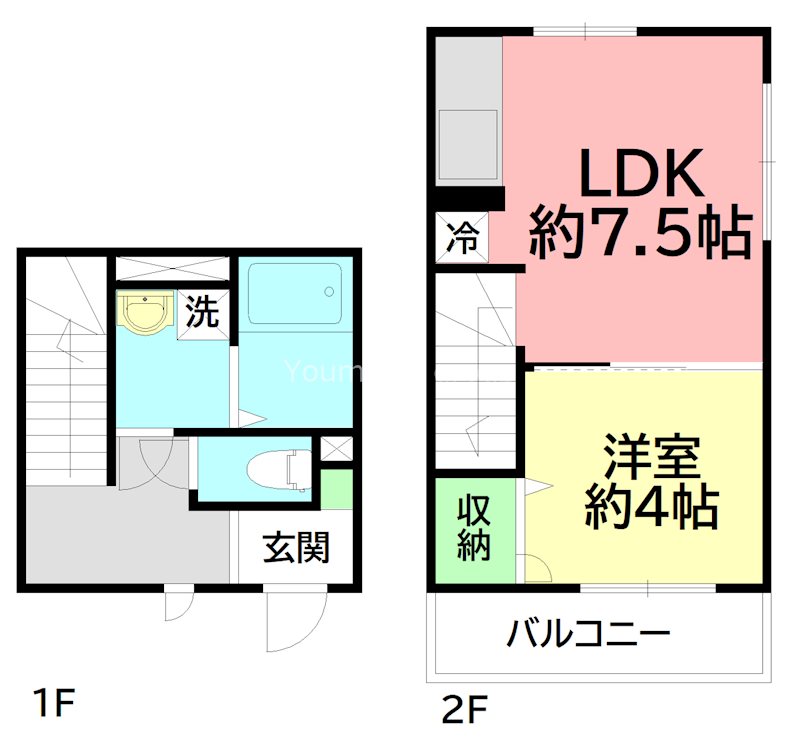 Y's Court（ワイズコート） 101号室 間取り