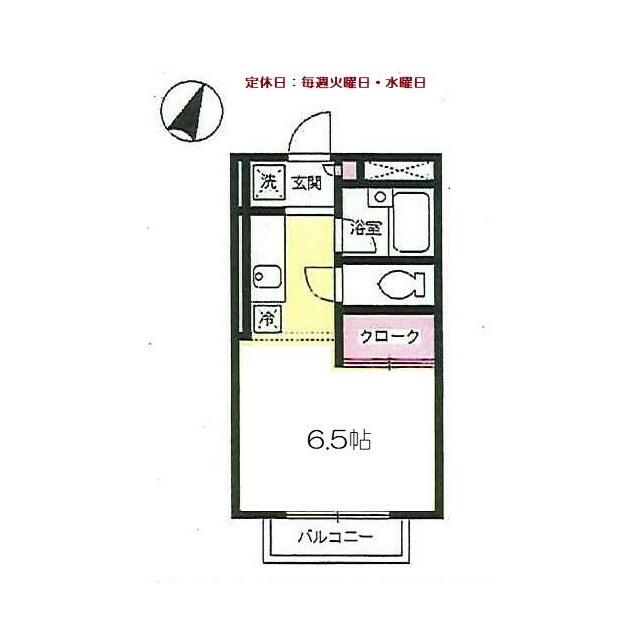 エステート湘南 203号室 間取り