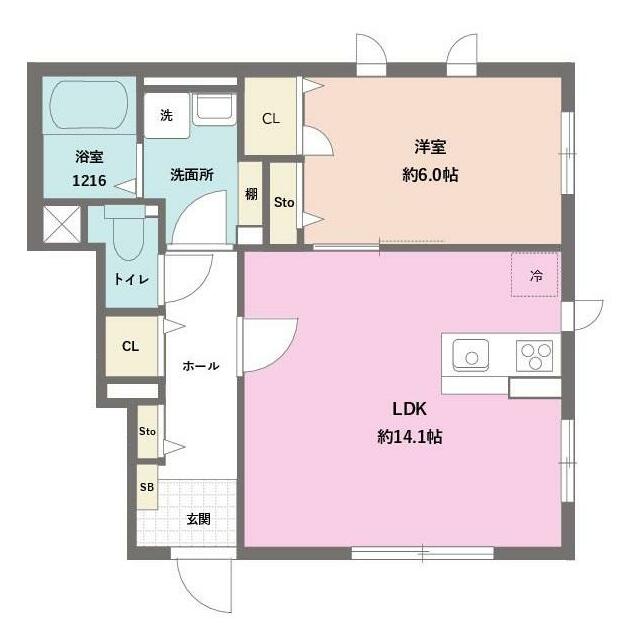 コンフォートＳＪ　Ⅰ 102号室 間取り