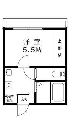 フラット七里 307号室 間取り