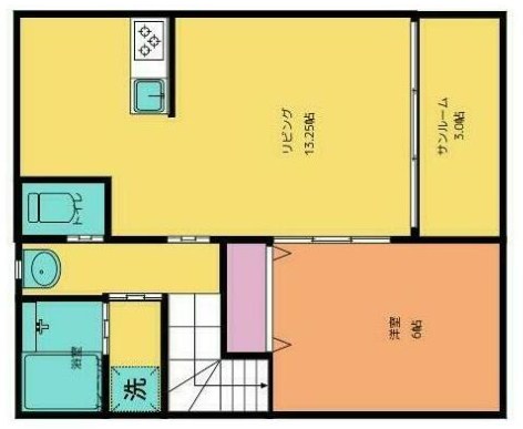 アヴニール 202号室 間取り