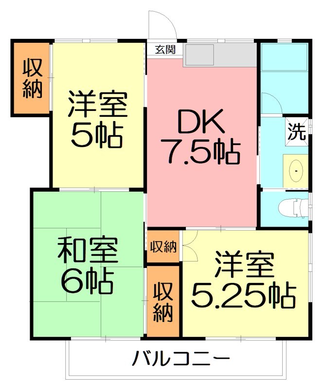 コーポ飯山 103号室 間取り