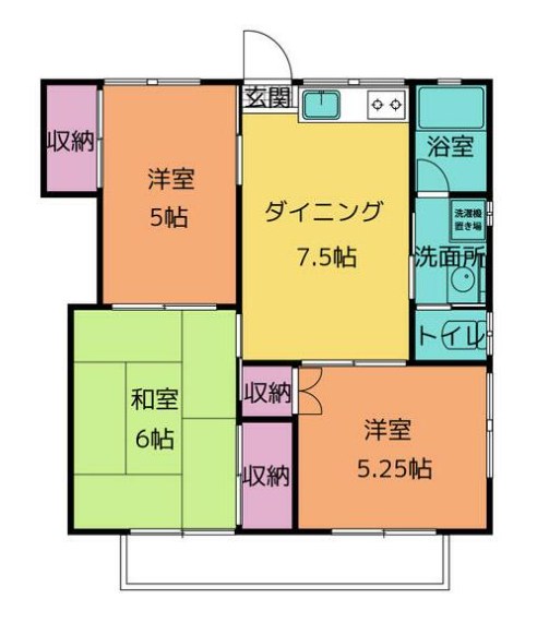 コーポ飯山 103号室 間取り