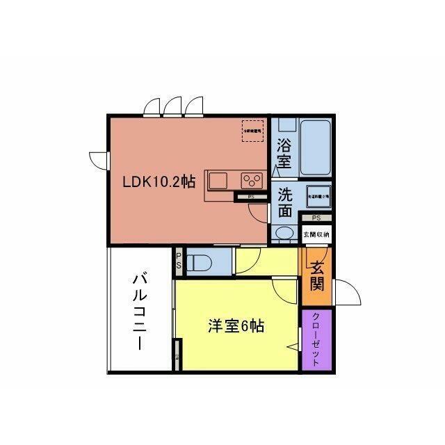 フィレール・ボヌール 303号室 間取り