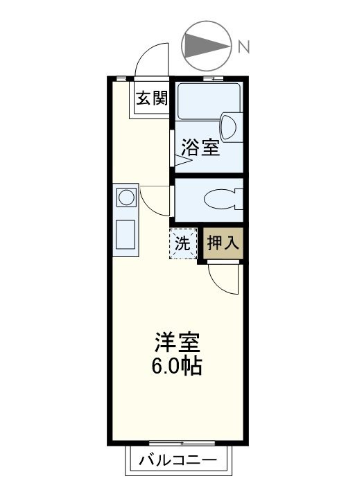 ハイツ寿 107号室 間取り