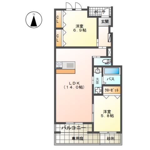 Ｅｓｃａｌｅ（エスカル） 間取り