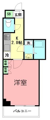 Fiore KP茅ケ崎 203号室 間取り