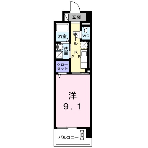 ｂｒｏｔｅ湘南 102号室 間取り