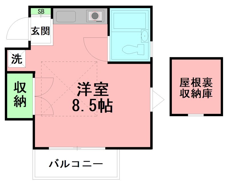 ヤングヒル飯山 202号室 間取り
