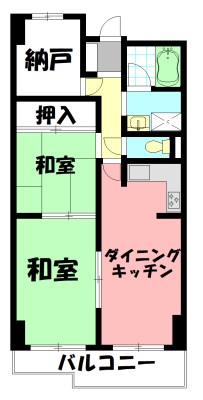 ソシエ弐番館 間取り