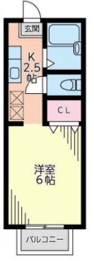 プチスタジオ湘南 204号室 間取り