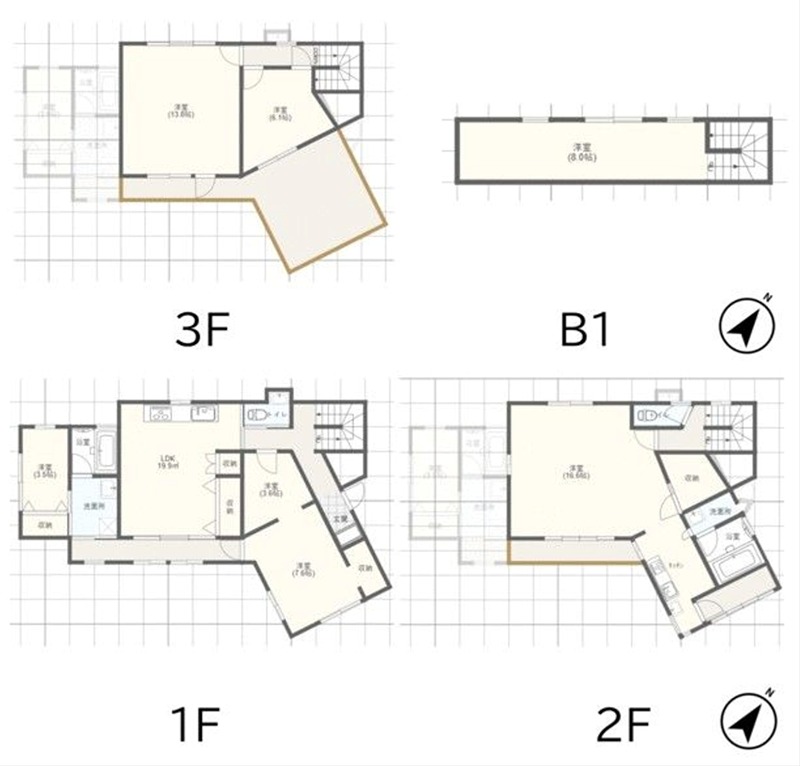 横浜市戸塚区戸塚町２７１９－１戸建 間取り