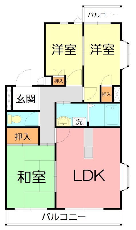 ケンゾービル 402号室 間取り