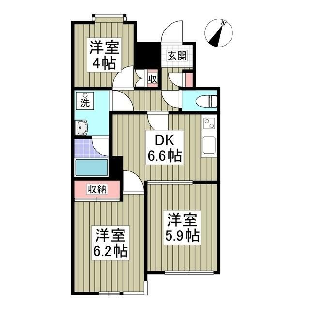 メゾンエスポアール 102号室 間取り